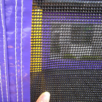 紫色跳床滑梯组合气模GB495