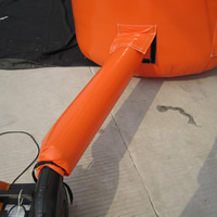 橙白热气球造型广告气模GO056