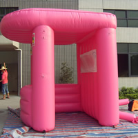 粉红色广告充气帐篷GN087
