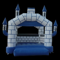蓝色气模城堡GB007