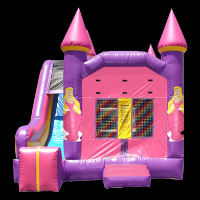 紫色公主充气城堡GB411