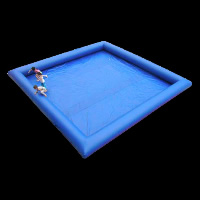 可移动蓝色方形泳池GP014