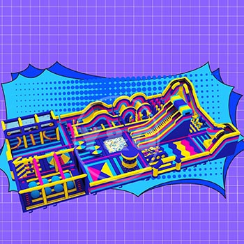 Cyberpunk Theme Bouncy Castle ParkYGIP-06