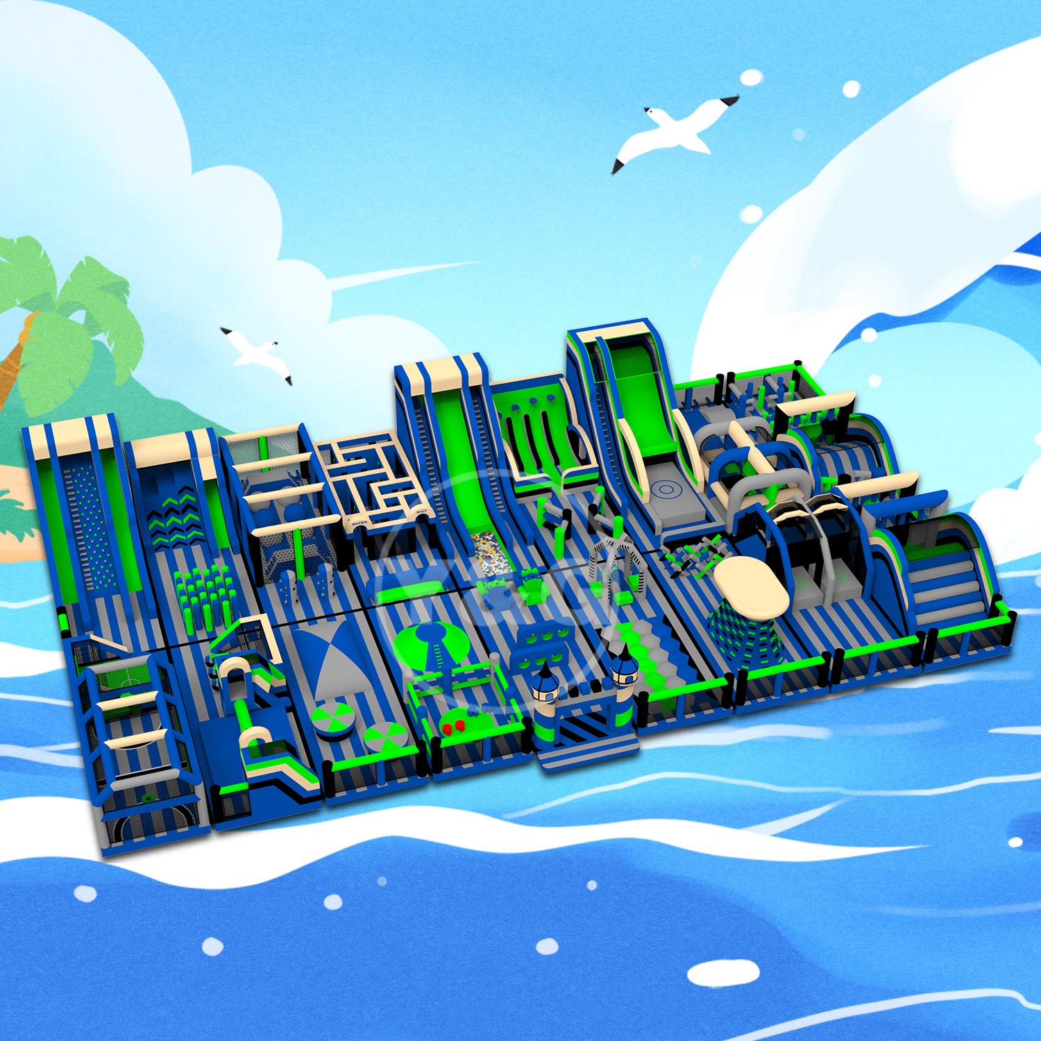 Beach Party Inflatable Fun ParkYGIP-07