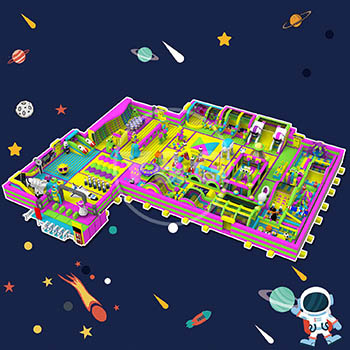 Space Jumping Fun Theme Inflatable ParkYGIP-13