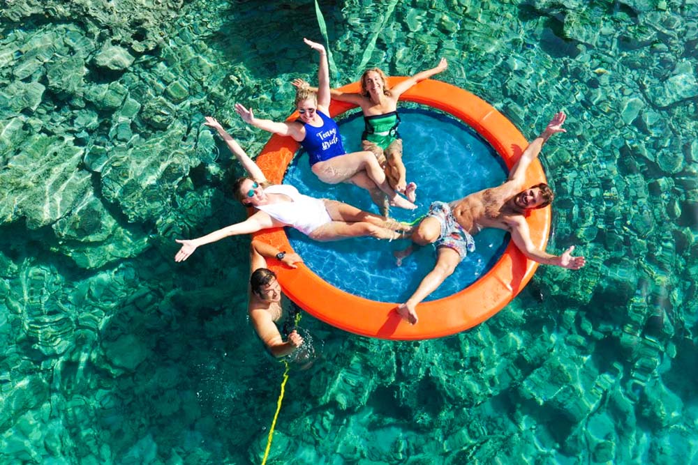 Inflatable Floating Dock on the WaterYFP-21