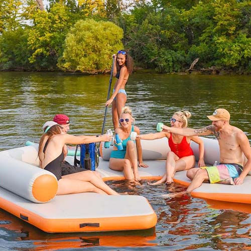 Orange Large Inflatable Dock[YFP-22]